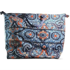 Vera Bradley Marrakesh Expandable Weekender 🎒 Duffle Large Blue Orange Paisley